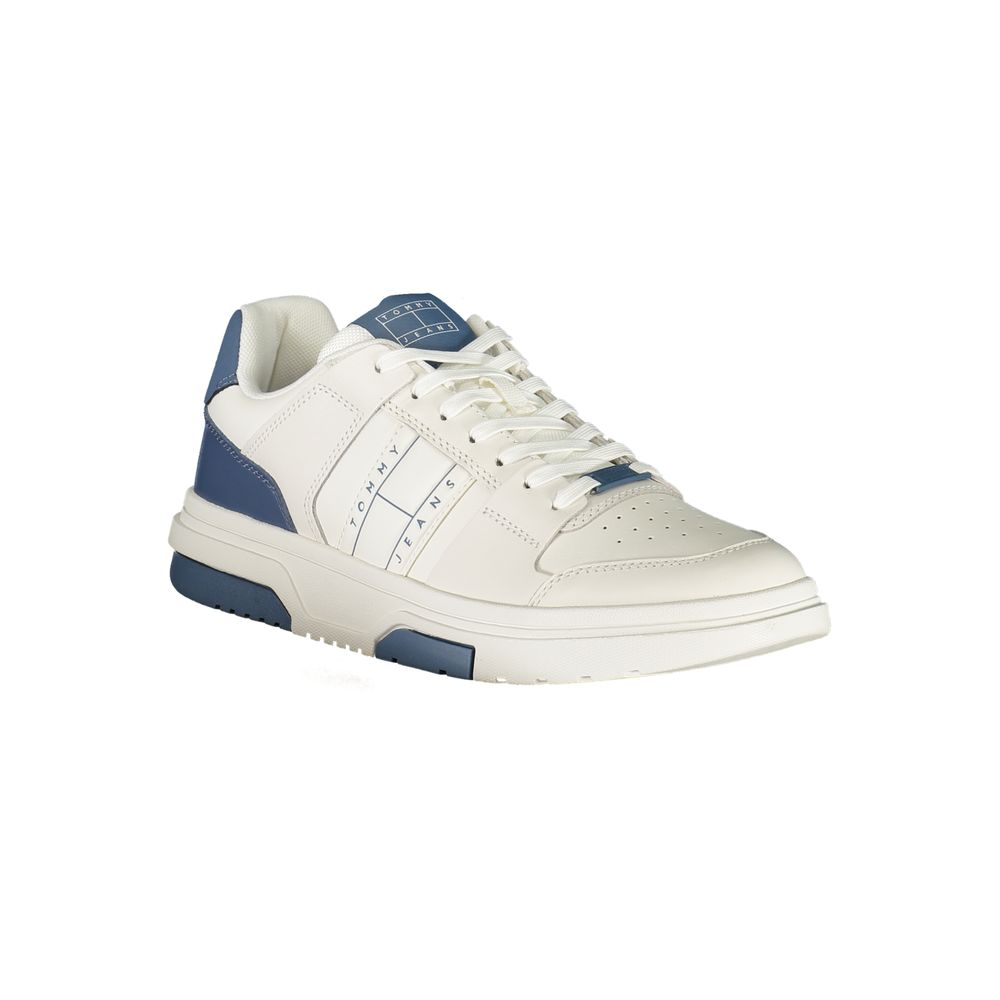 Tommy Hilfiger Bianco Polyurethane Men's Sneaker - ClickThatClicks 
