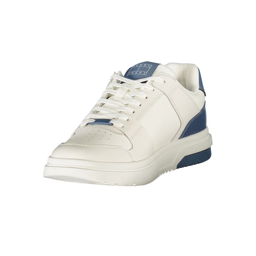 Tommy Hilfiger Bianco Polyurethane Men's Sneaker - ClickThatClicks 