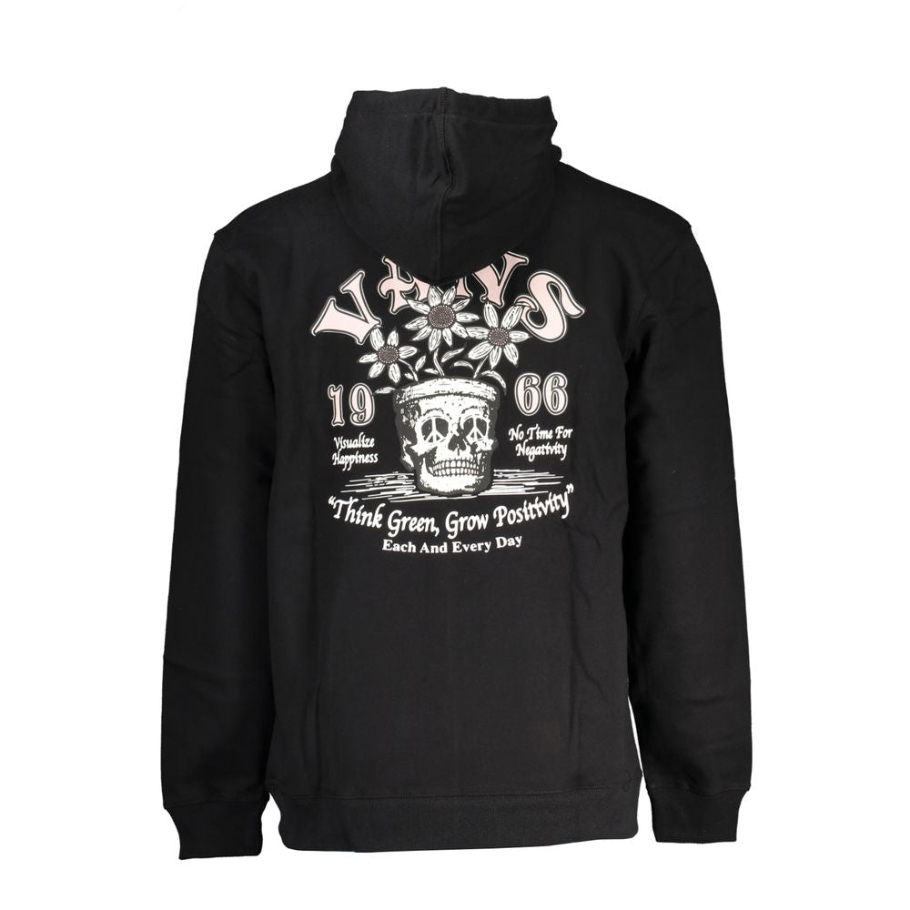 Vans Black Cotton Men's Hooded Sweatshirt - ClickThatClicks 