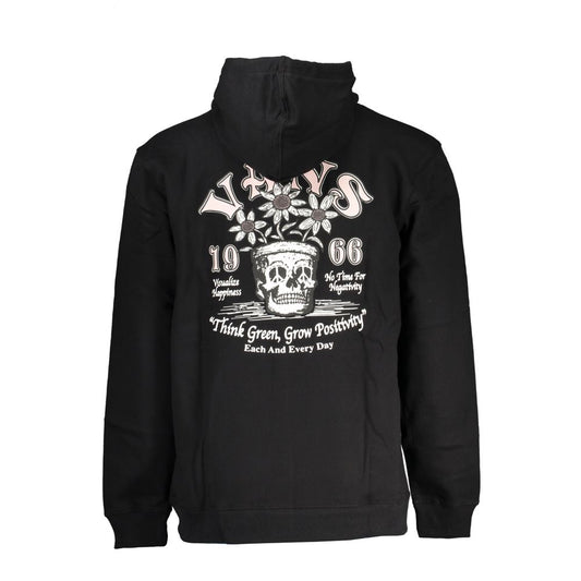 Vans Black Cotton Men's Hooded Sweatshirt - ClickThatClicks 