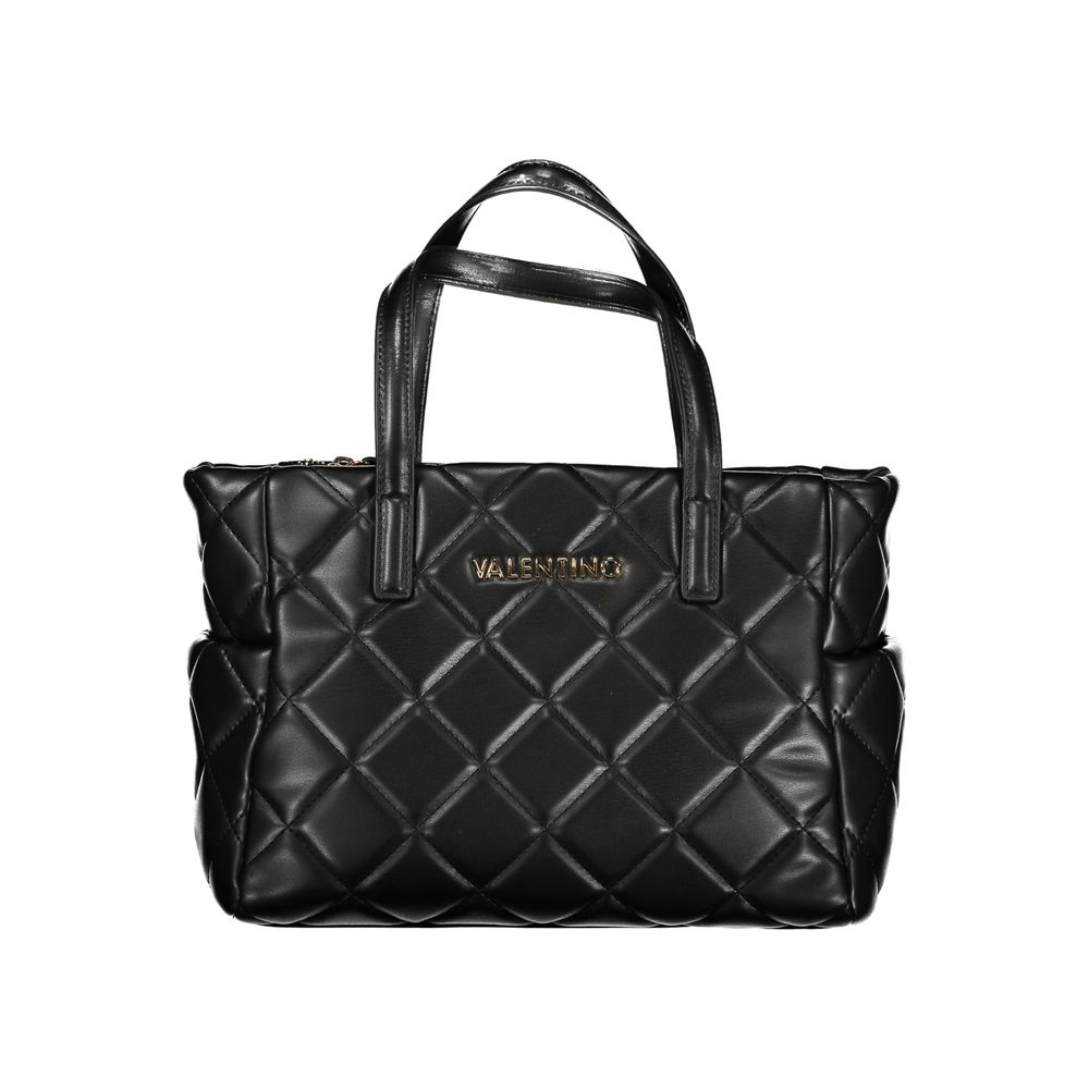 Mario Valentino Black Polyurethane Women's Handbag - ClickThatClicks 