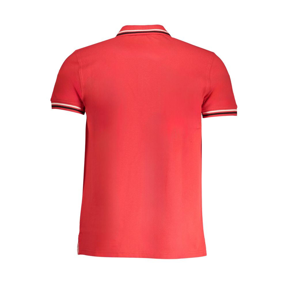 Cavalli Class Red Cotton Men Polo Shirt - ClickThatClicks 