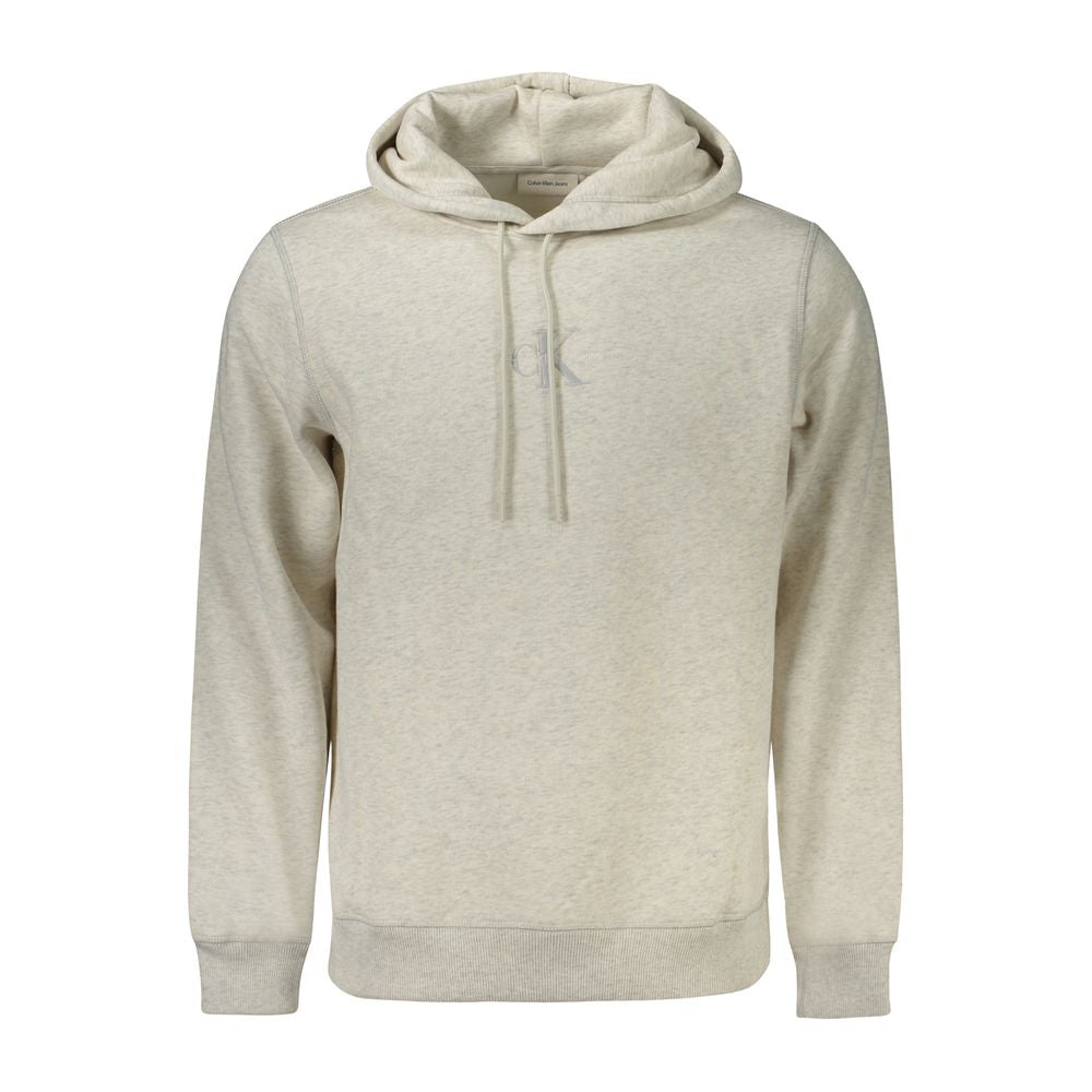 Calvin Klein Grigio Cotton Men's Hoodie - ClickThatClicks 