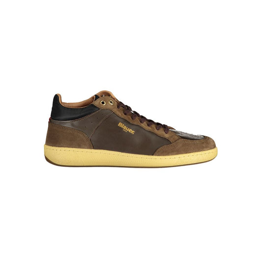 Blauer Marrone Leather Men Sneaker - ClickThatClicks 
