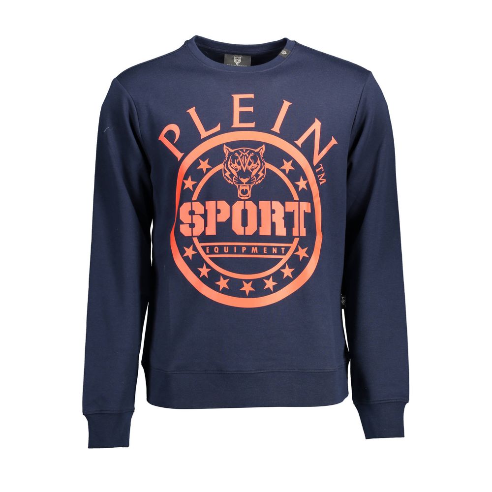 Plein Sport Blue Cotton Men's Sweatshirt - ClickThatClicks 
