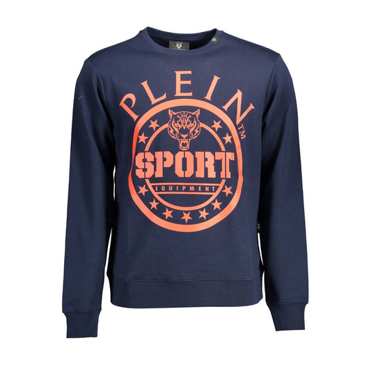 Plein Sport Blue Cotton Men's Sweatshirt - ClickThatClicks 