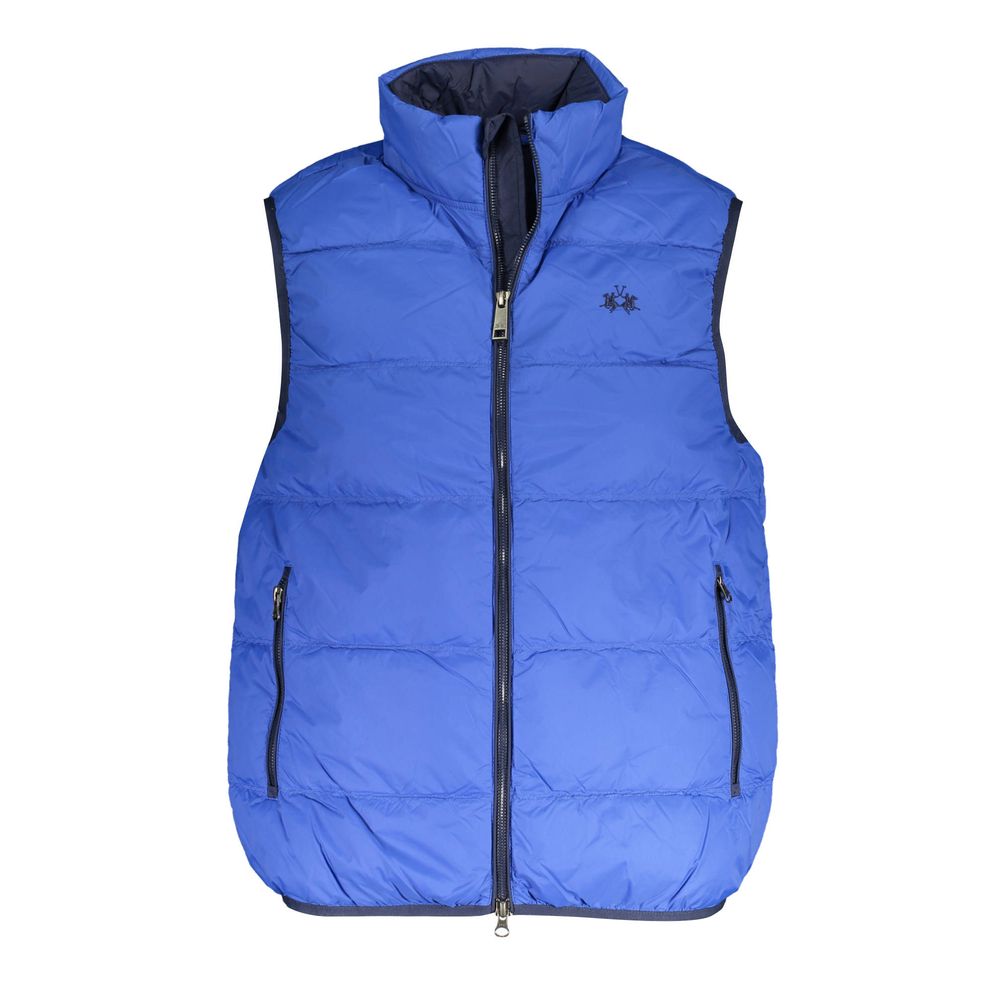 La Martina Blue Polyamide Men's Vest - ClickThatClicks 