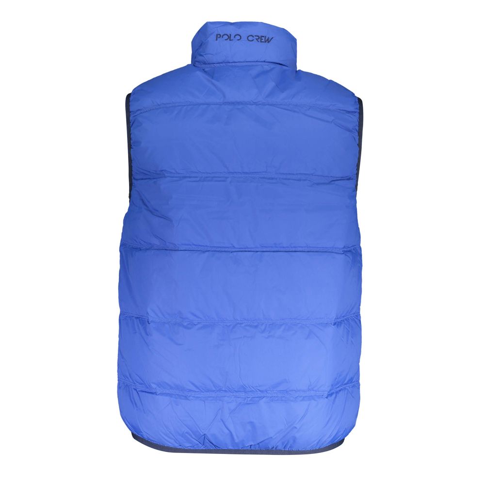 La Martina Blue Polyamide Men's Vest - ClickThatClicks 