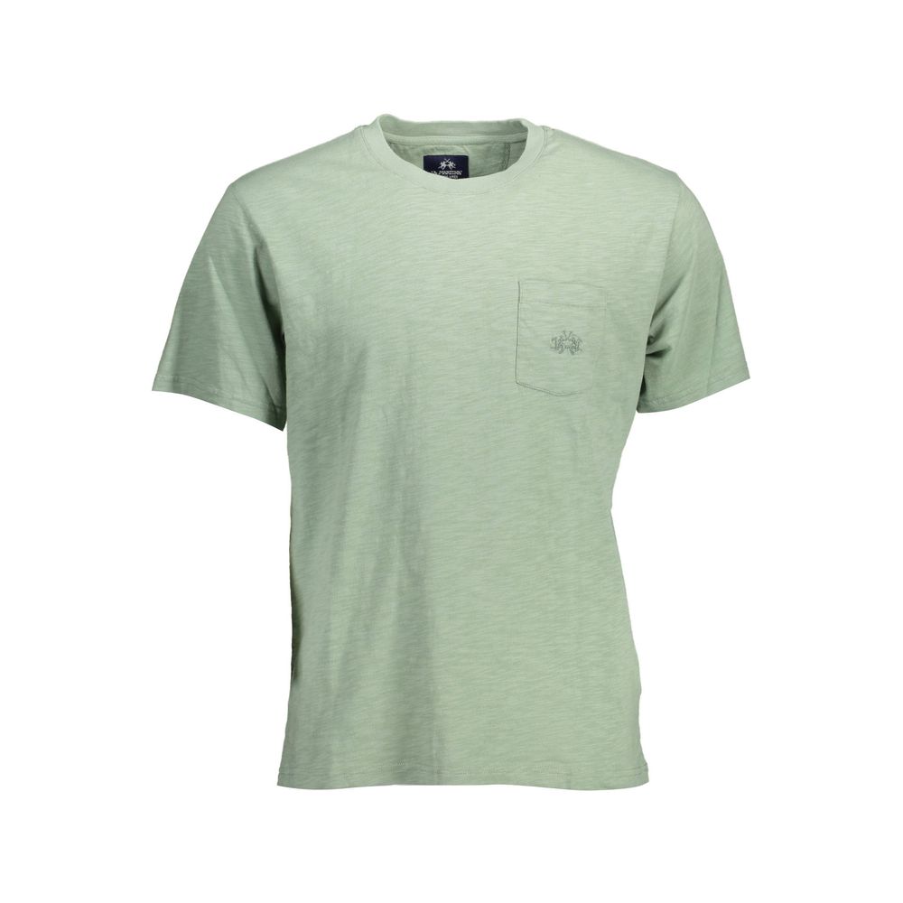 La Martina Verde Cotton Men T-Shirt - ClickThatClicks 