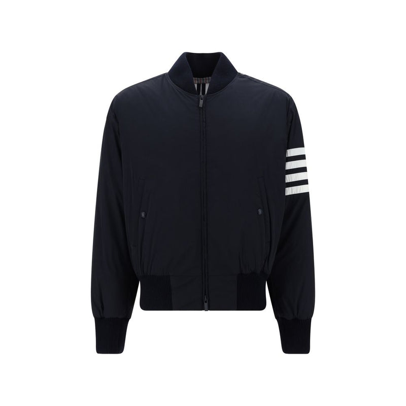 Thom Browne Blue Polyester Bomber