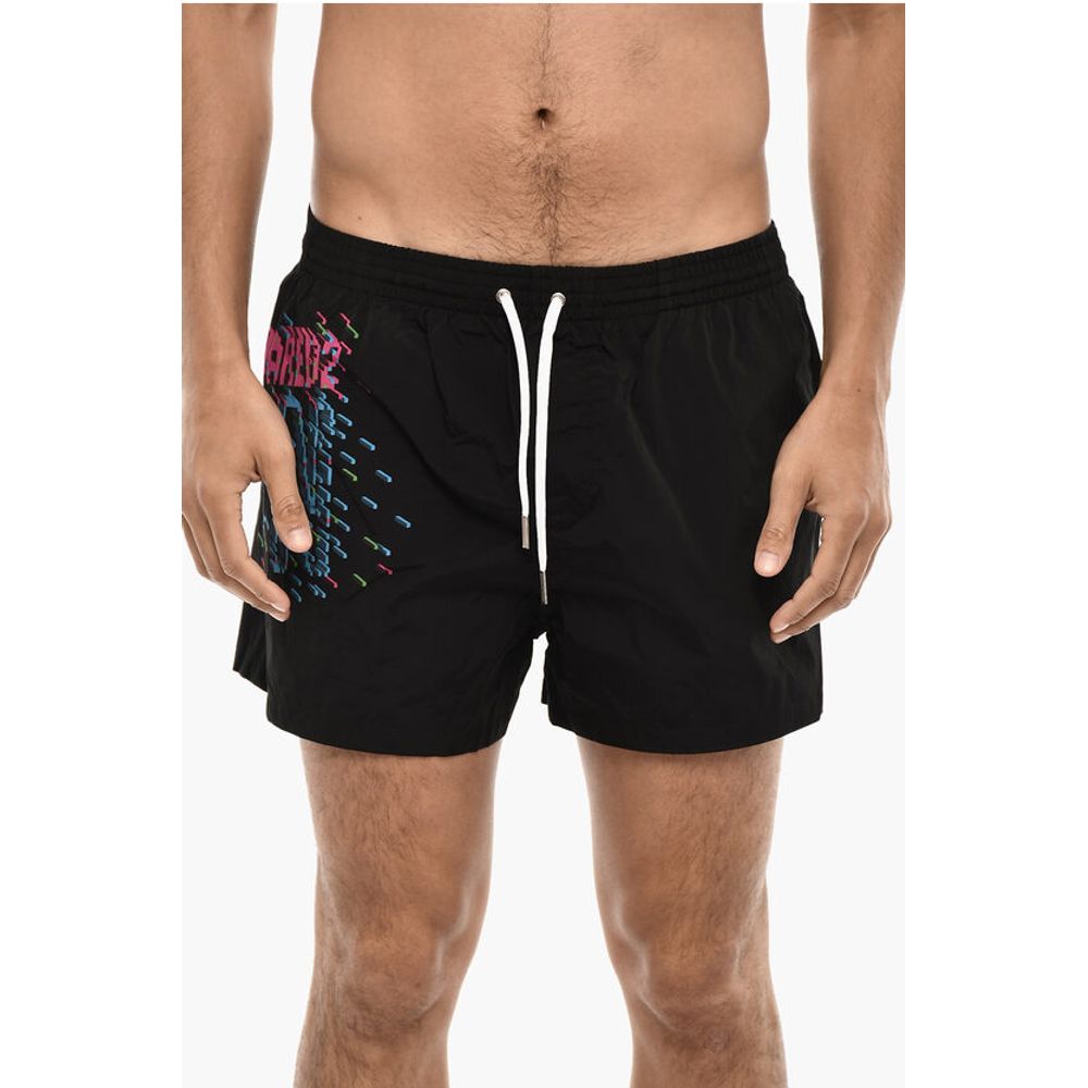 Dsquared² Printed GLITCH Swim Shorts