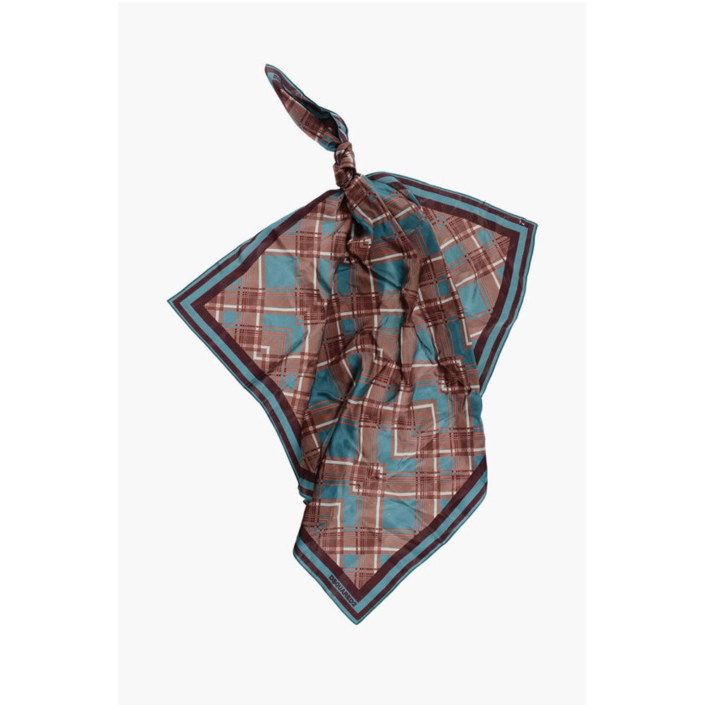 Dsquared² Checked Silk Foulard