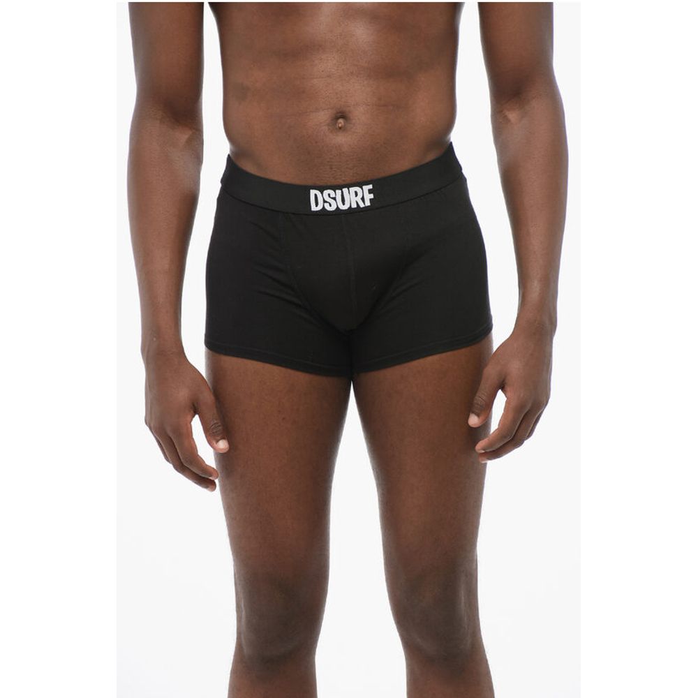 Dsquared² Stretch Cotton Boxer with Logoed Waistband