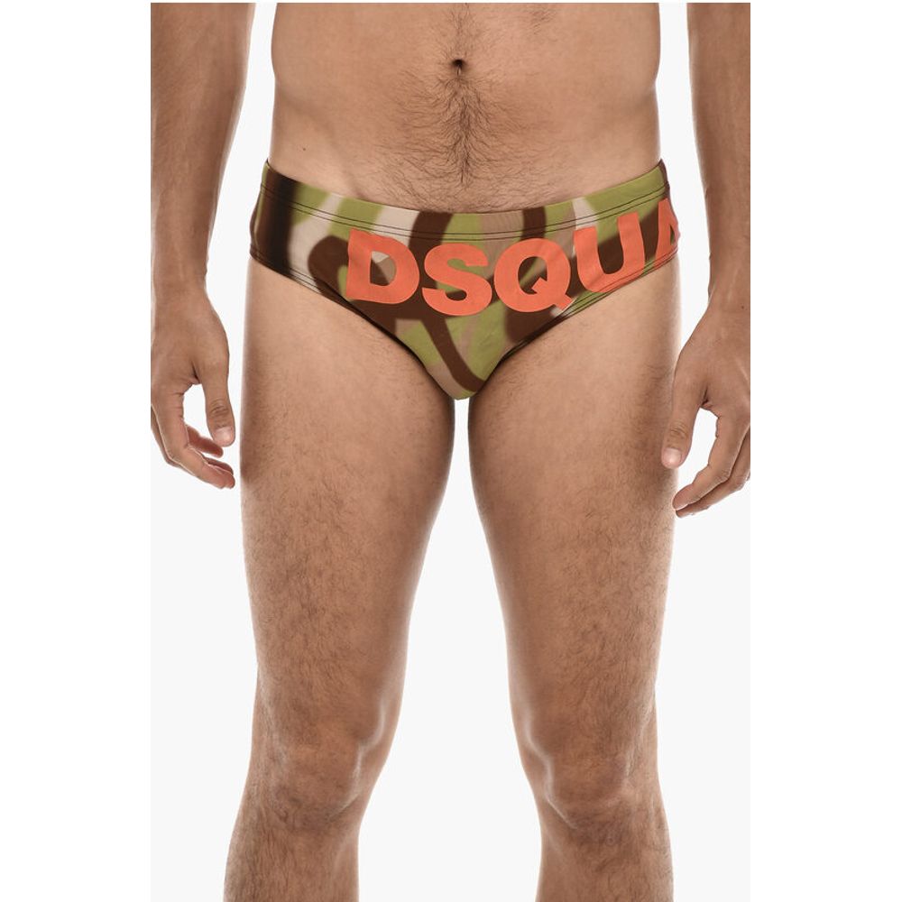 Dsquared² Camo Motif Swimsuit Slip