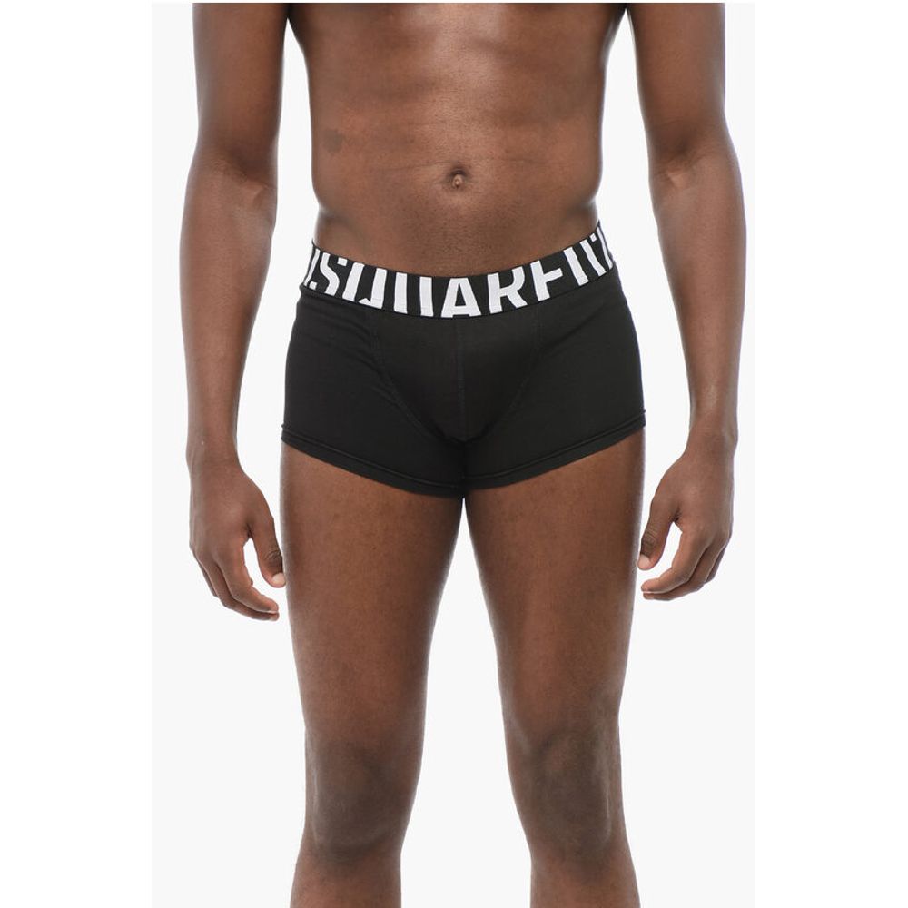 Dsquared² Stretch Cotton Boxer with Logoed Waistband