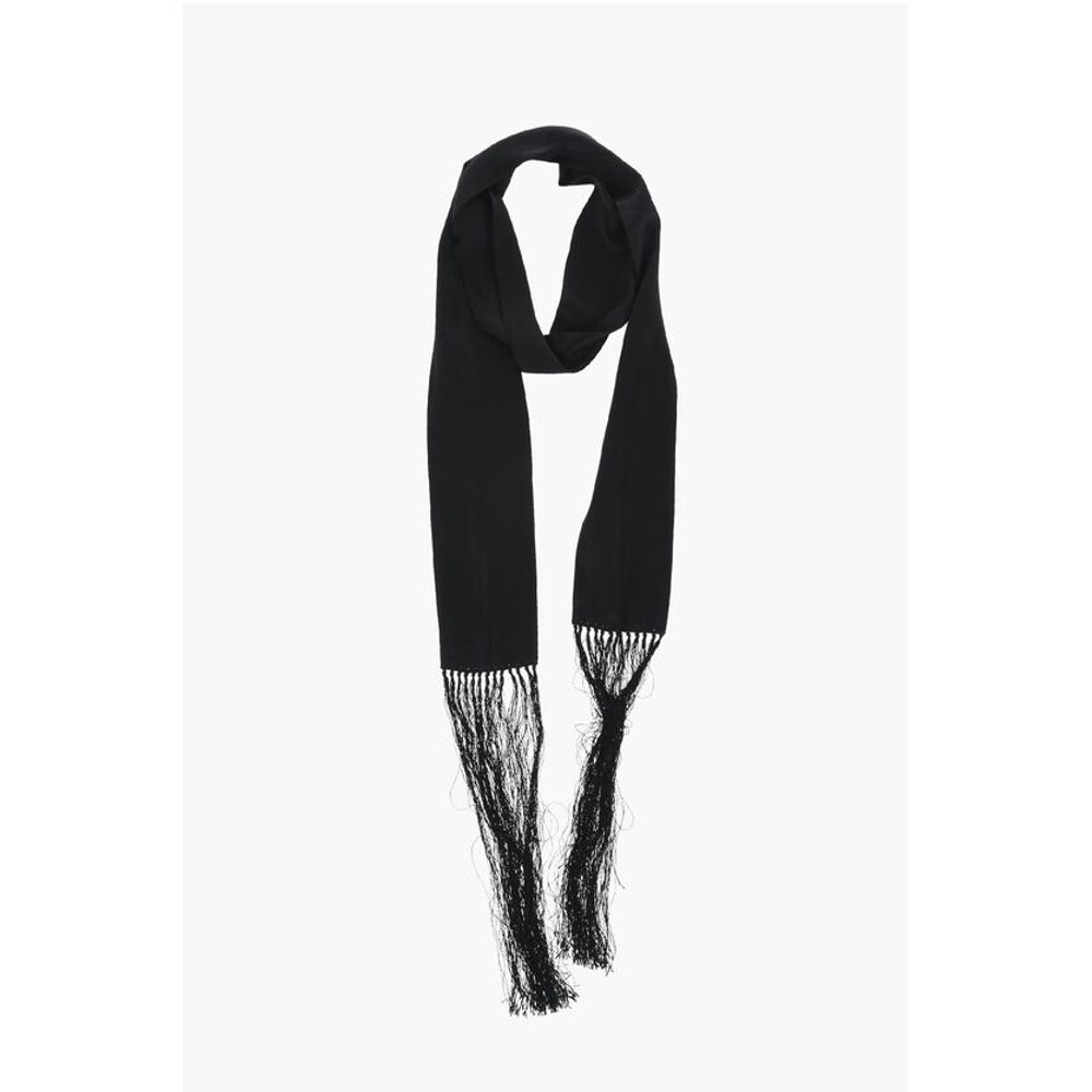 Dsquared² Silk Foulard with Fringes