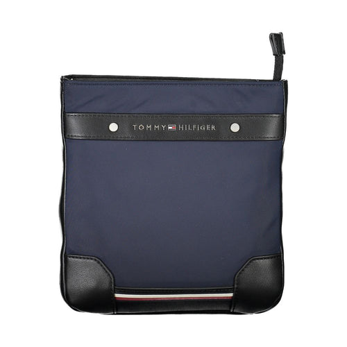 Tommy Hilfiger Blue Polyurethane Men's Shoulder Bag - ClickThatClicks 