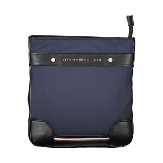 Tommy Hilfiger Blue Polyurethane Men's Shoulder Bag - ClickThatClicks 