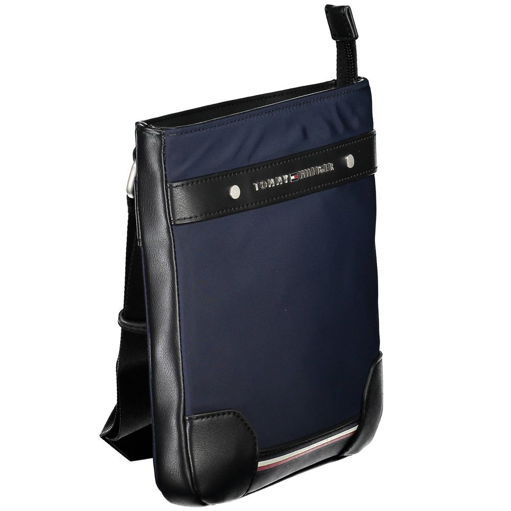 Tommy Hilfiger Blue Polyurethane Men's Shoulder Bag - ClickThatClicks 