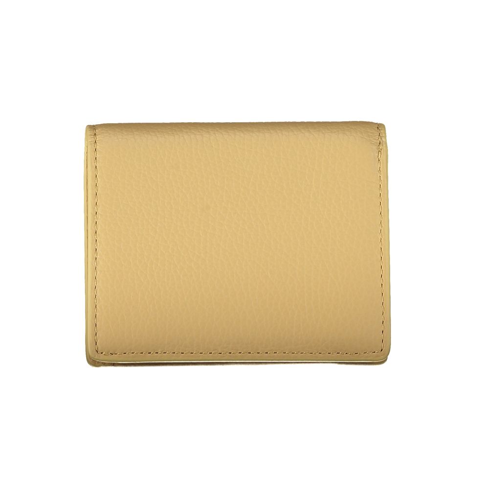 Coccinelle Beige Leather Women Wallet - ClickThatClicks 