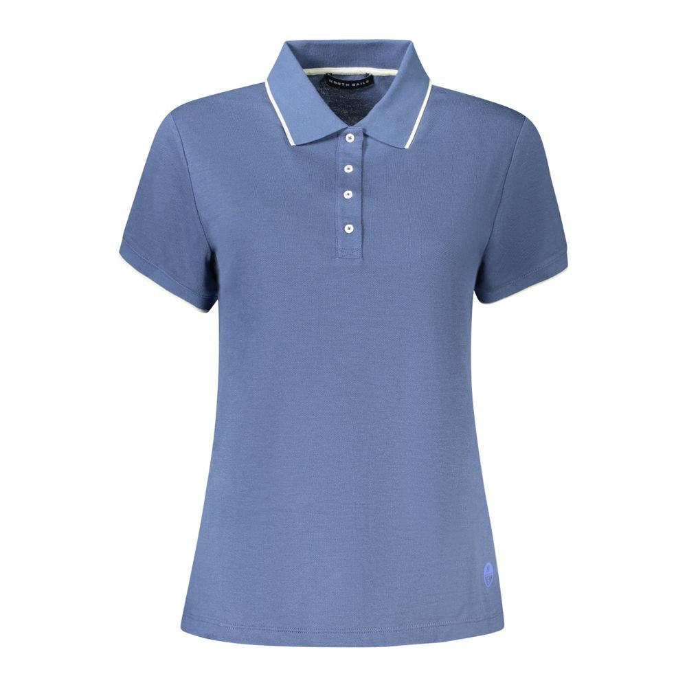 North Sails Blue Modal Women Polo Shirt - ClickThatClicks 