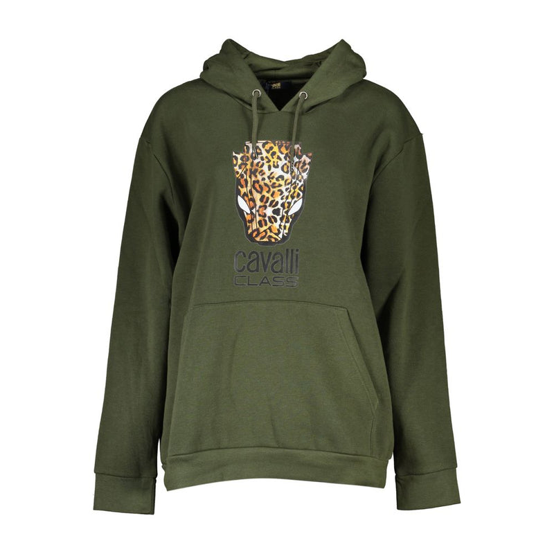 Cavalli Class Green Cotton Women Sweater