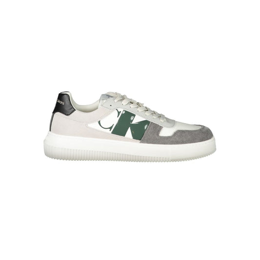 Calvin Klein White Polyethylene Men Sneaker - ClickThatClicks 