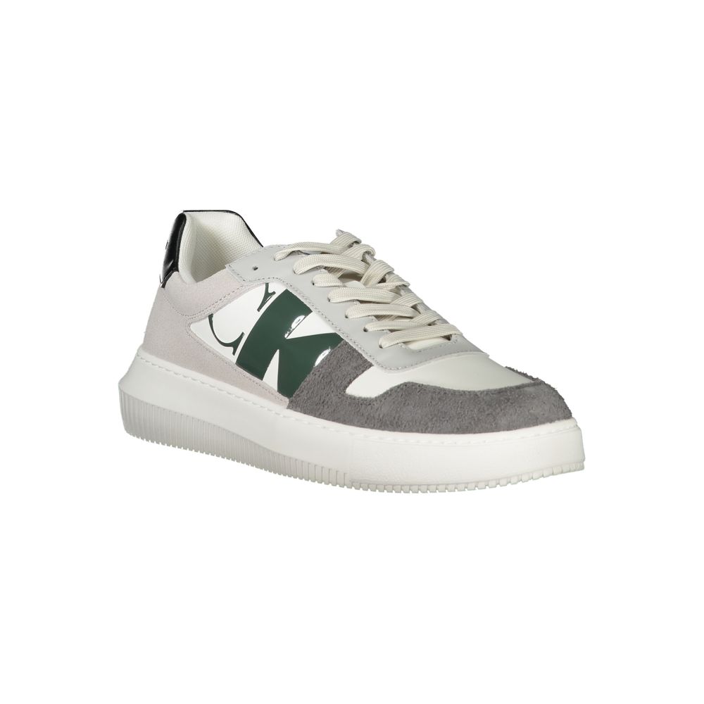 Calvin Klein White Polyethylene Men Sneaker - ClickThatClicks 