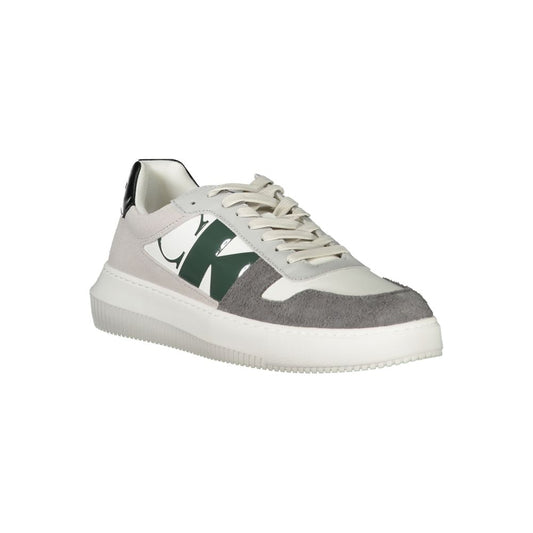 Calvin Klein White Polyethylene Men Sneaker - ClickThatClicks 
