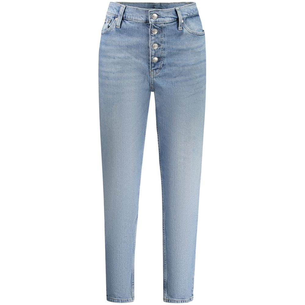 Calvin Klein Azzurro Cotton Women's Jeans - ClickThatClicks 