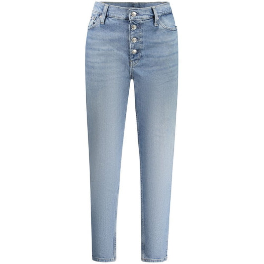 Calvin Klein Azzurro Cotton Women's Jeans - ClickThatClicks 