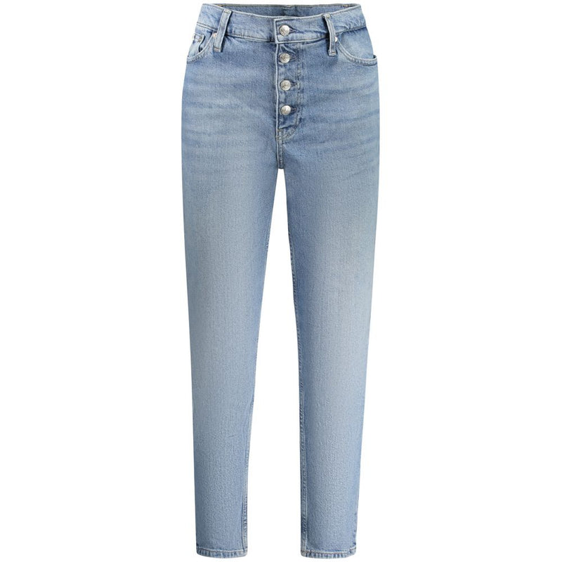 Calvin Klein Blue Cotton Women Jean