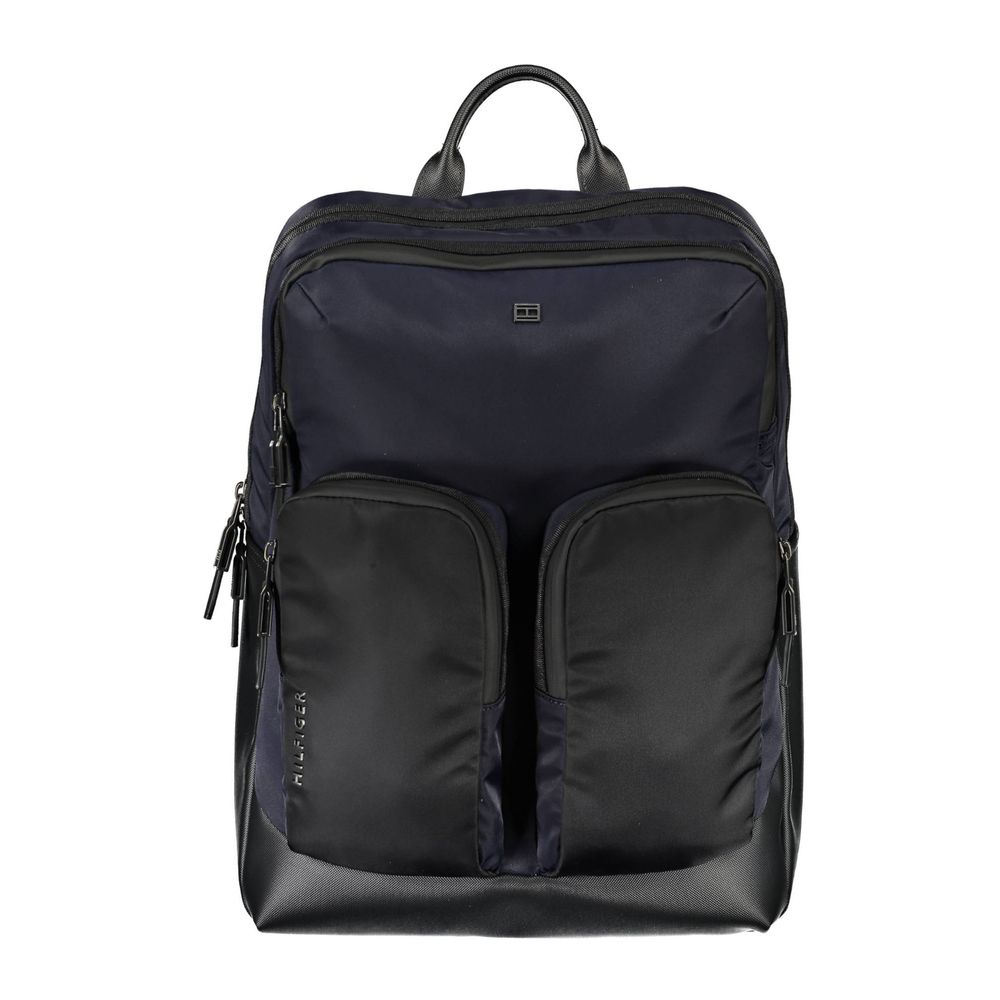 Tommy Hilfiger Blue Polyurethane Men's Backpack - ClickThatClicks 