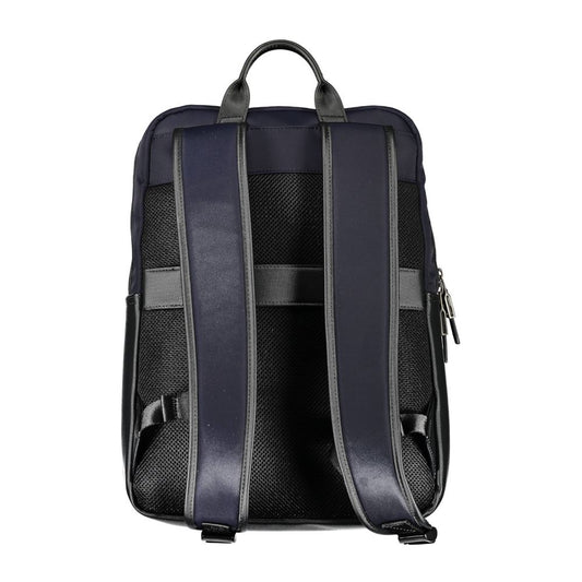 Tommy Hilfiger Blue Polyurethane Men's Backpack - ClickThatClicks 