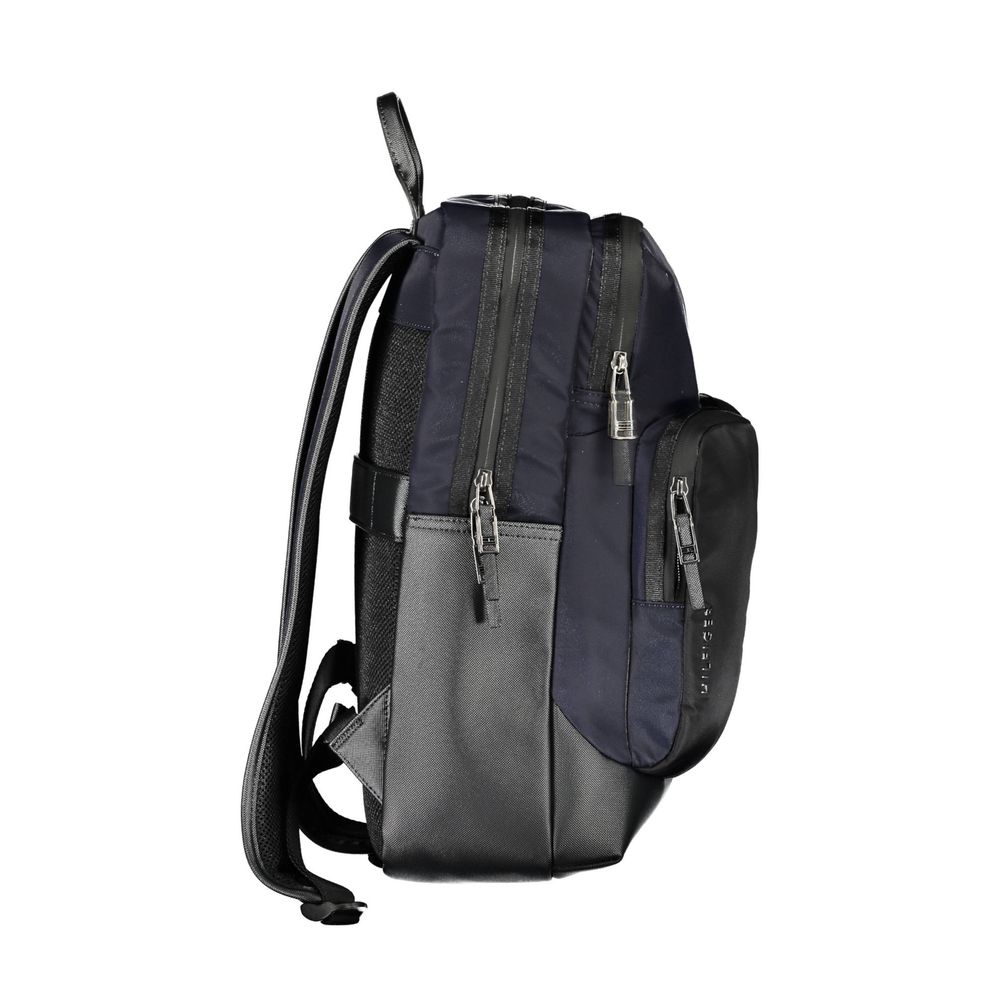 Tommy Hilfiger Blue Polyurethane Men's Backpack - ClickThatClicks 