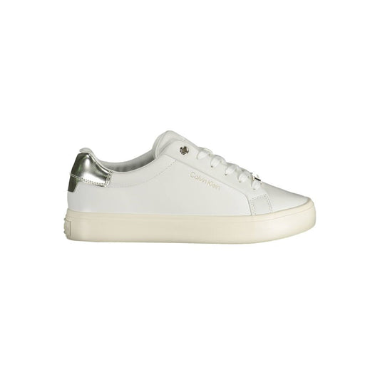 Calvin Klein Bianco Pelle Women Sneaker - ClickThatClicks 