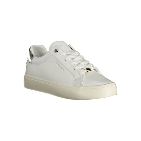 Calvin Klein Bianco Pelle Women Sneaker - ClickThatClicks 