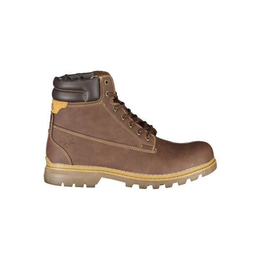 Carrera Marrone Poliestere Men Ankle Boot - ClickThatClicks 