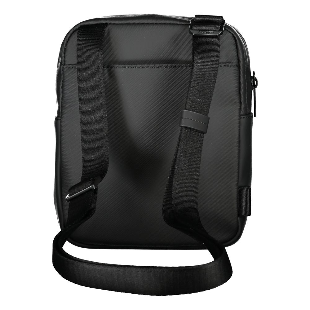Calvin Klein Sleek Black Recycled Polyester Shoulder Bag - ClickThatClicks 