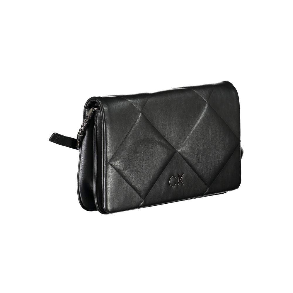 Calvin Klein Black Polyester Women Shoulder Bag - ClickThatClicks 