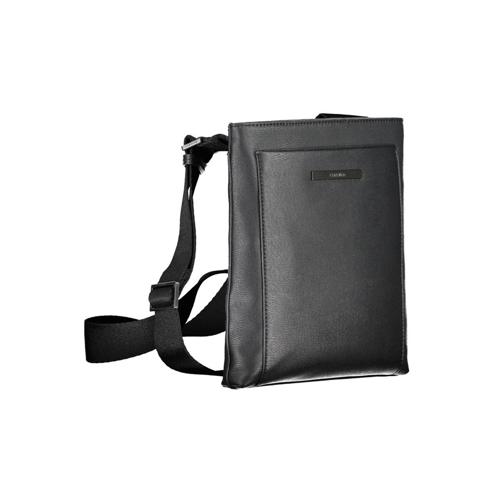 Calvin Klein Eco-Conscious Black Shoulder Bag with Logo - ClickThatClicks 
