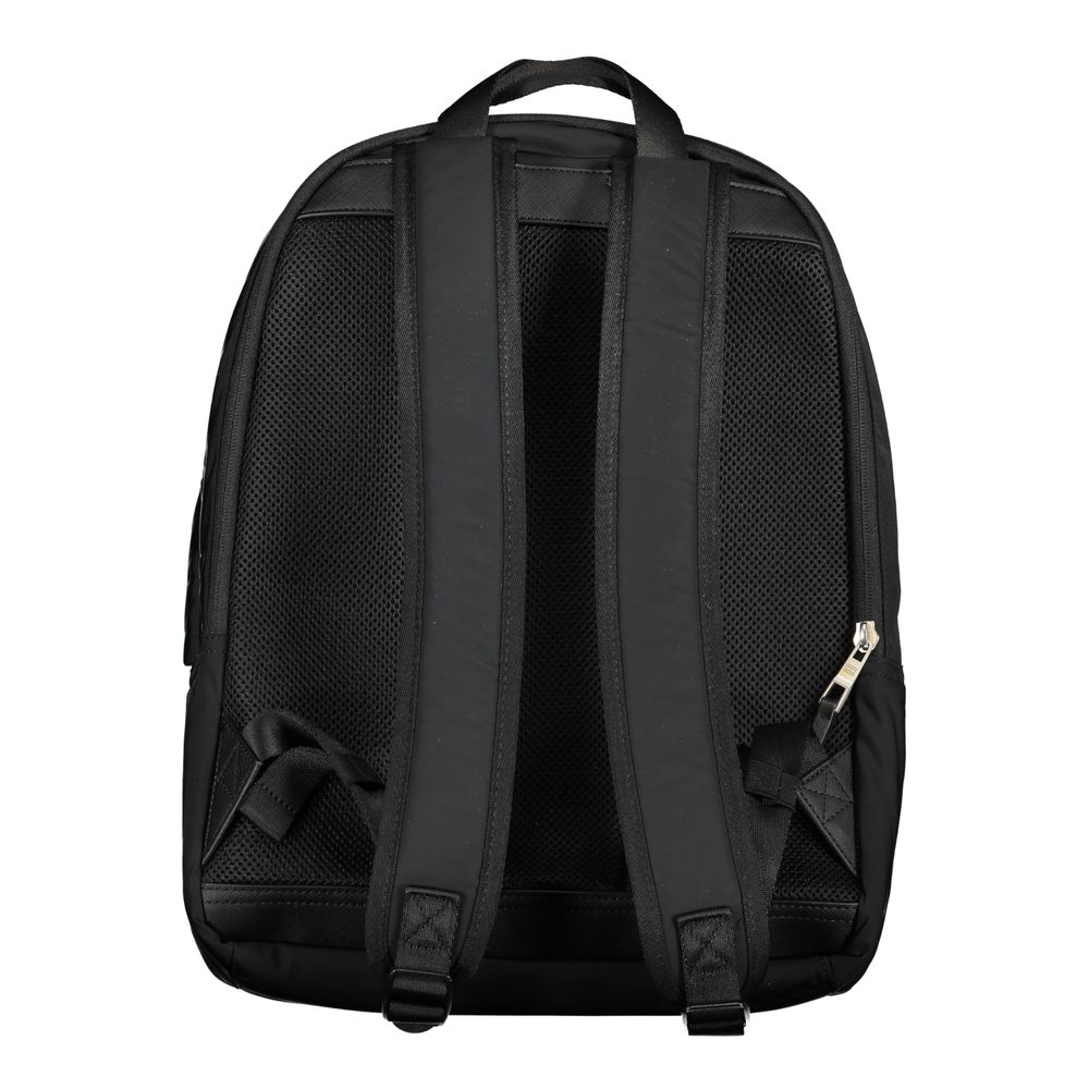Tommy Hilfiger Black Polyester Men Backpack - ClickThatClicks 