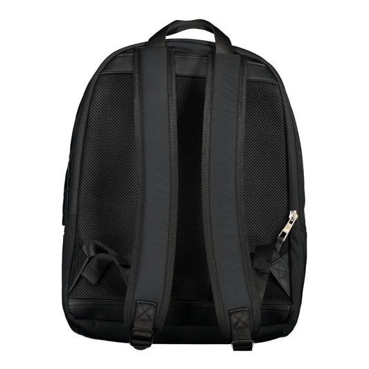Tommy Hilfiger Black Polyester Men Backpack - ClickThatClicks 