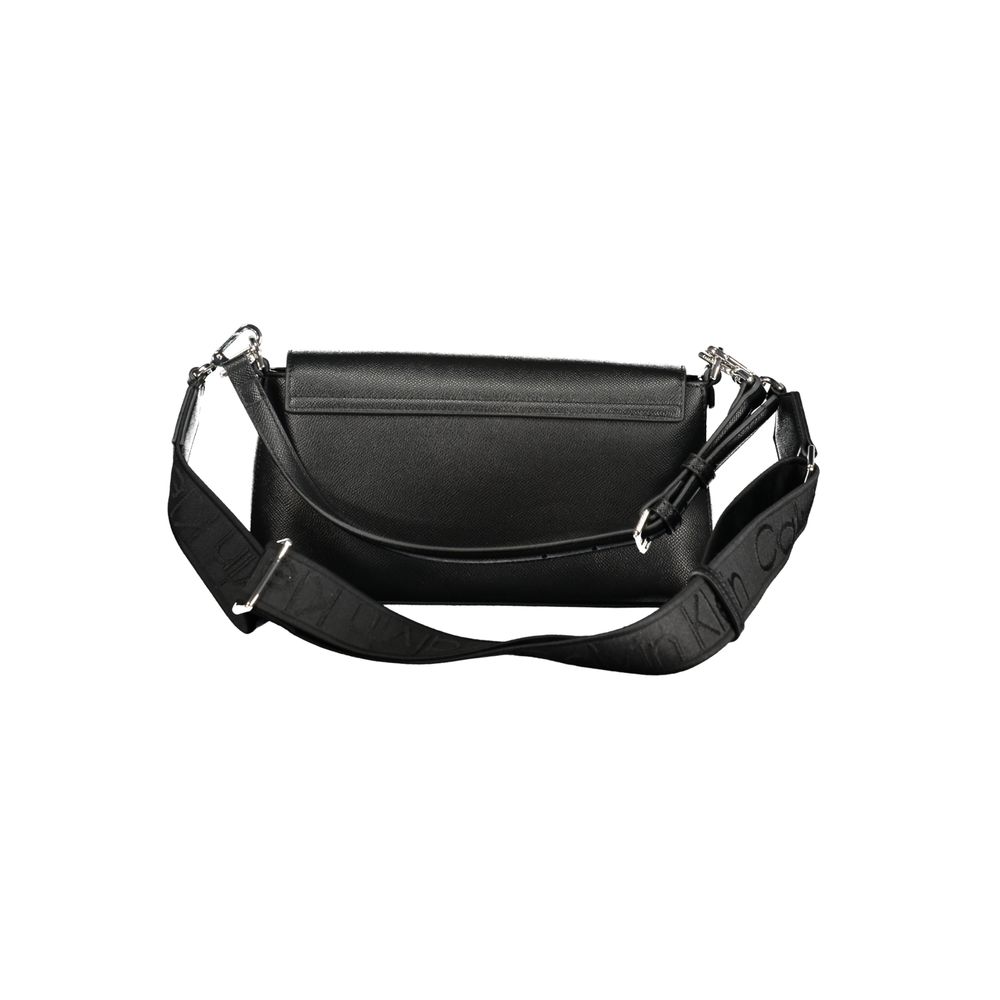 Calvin Klein Black Polyurethane Women's Handbag - ClickThatClicks 