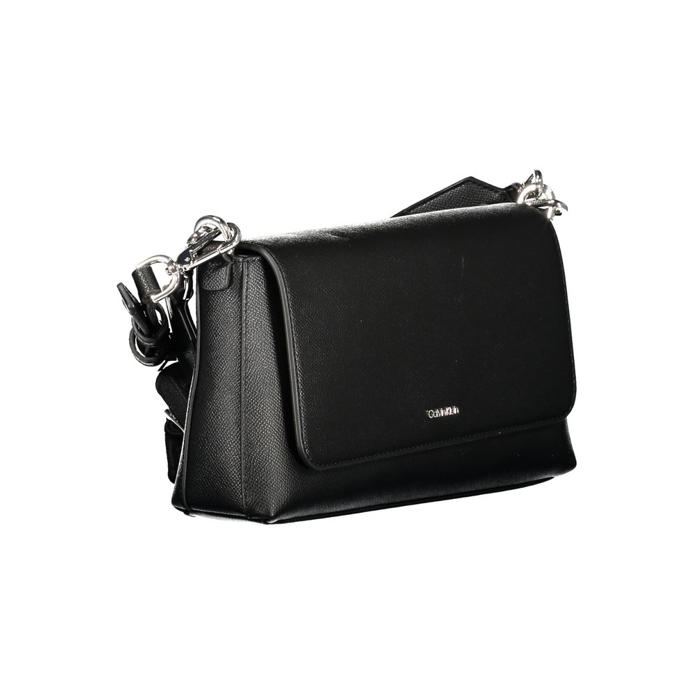 Calvin Klein Black Polyurethane Women's Handbag - ClickThatClicks 