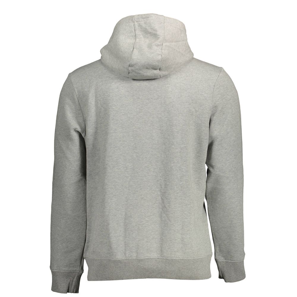 Napapijri Gray Cotton Men's Hoodie - ClickThatClicks 