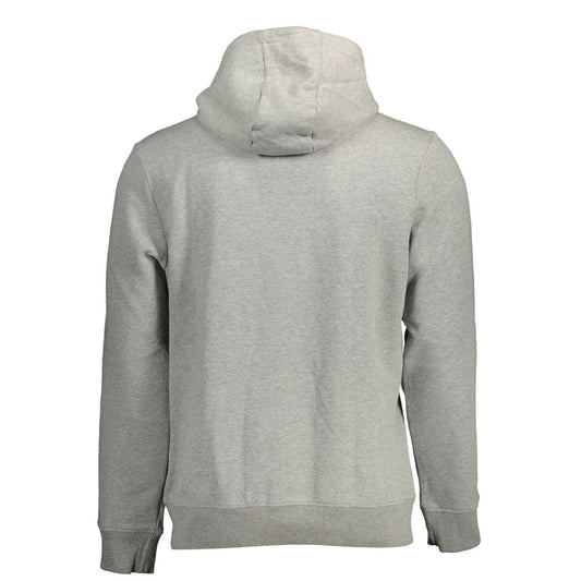 Napapijri Gray Cotton Men's Hoodie - ClickThatClicks 