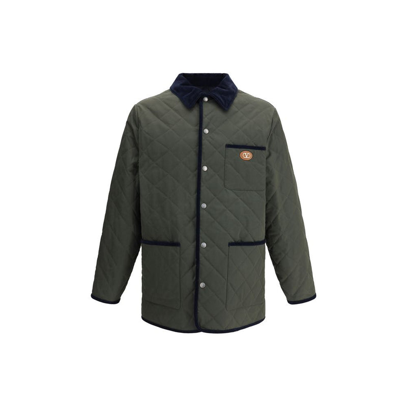 Valentino Green Polyamide Coat