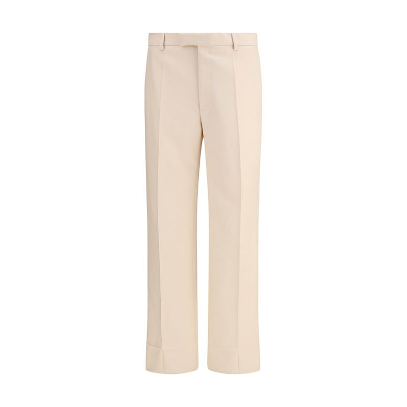 Valentino Cream Fleece Wool Dress Pants