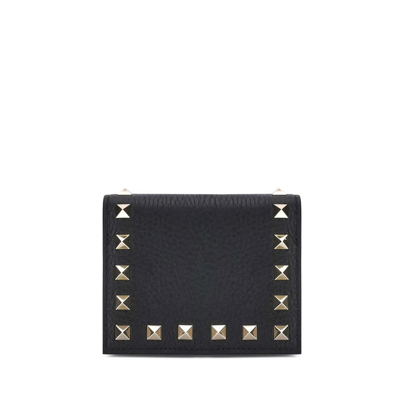 Valentino Garavani Black Calf Leather Bos Taurus Wallet